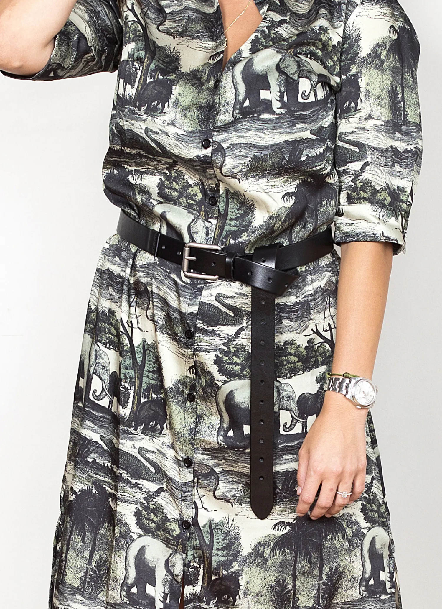Cheap Les Soeurs Alex Leather Belt