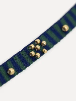 Outlet Les Soeurs Armband Frey Beads Navy/Green Stripe