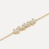 New Les Soeurs Armband Harry Baguette Gold Clear