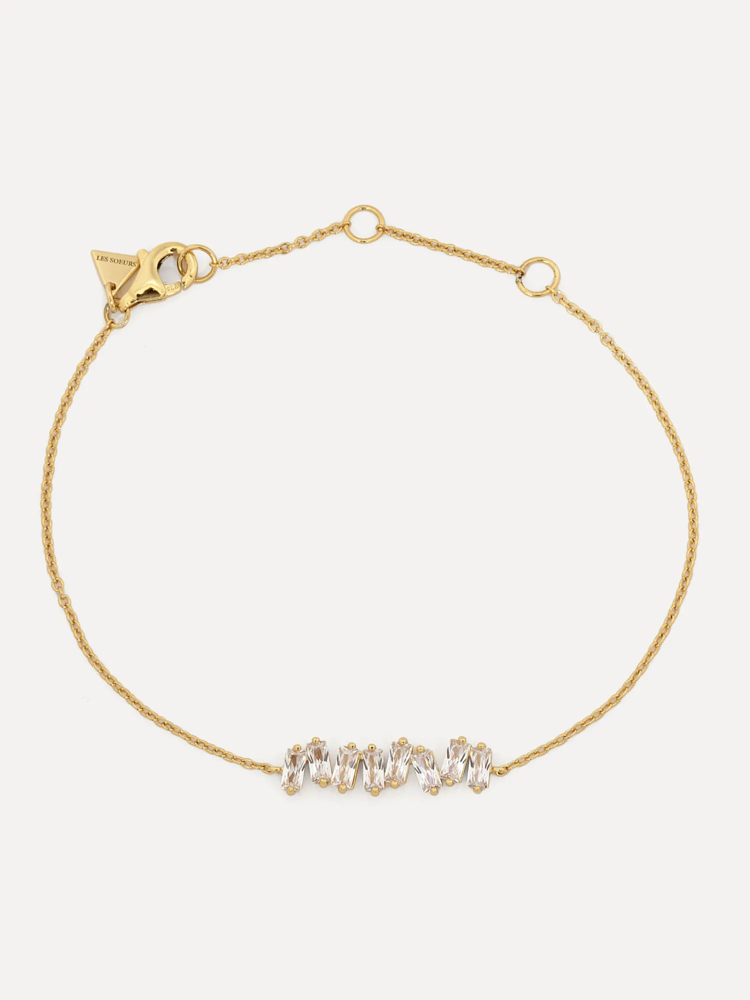 New Les Soeurs Armband Harry Baguette Gold Clear