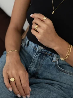 Online Les Soeurs Armband Mara Curb Chain Gold