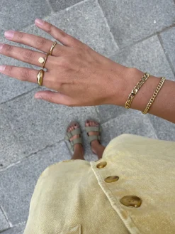 Online Les Soeurs Armband Mara Curb Chain Gold