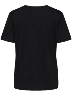 Cheap Selected Basic T-Shirt Met V-Hals Standard Black