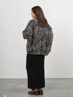 Discount Le Marais Bomber Oscar Leopard