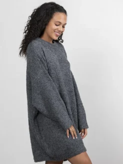 New Les Soeurs Boucle Gebreide Jurk Andres Dark Grey