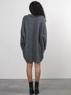 New Les Soeurs Boucle Gebreide Jurk Andres Dark Grey