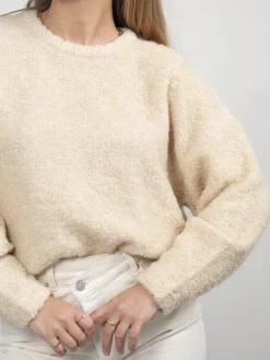 Cheap Les Soeurs Boucle Gebreide Trui Ada Sand