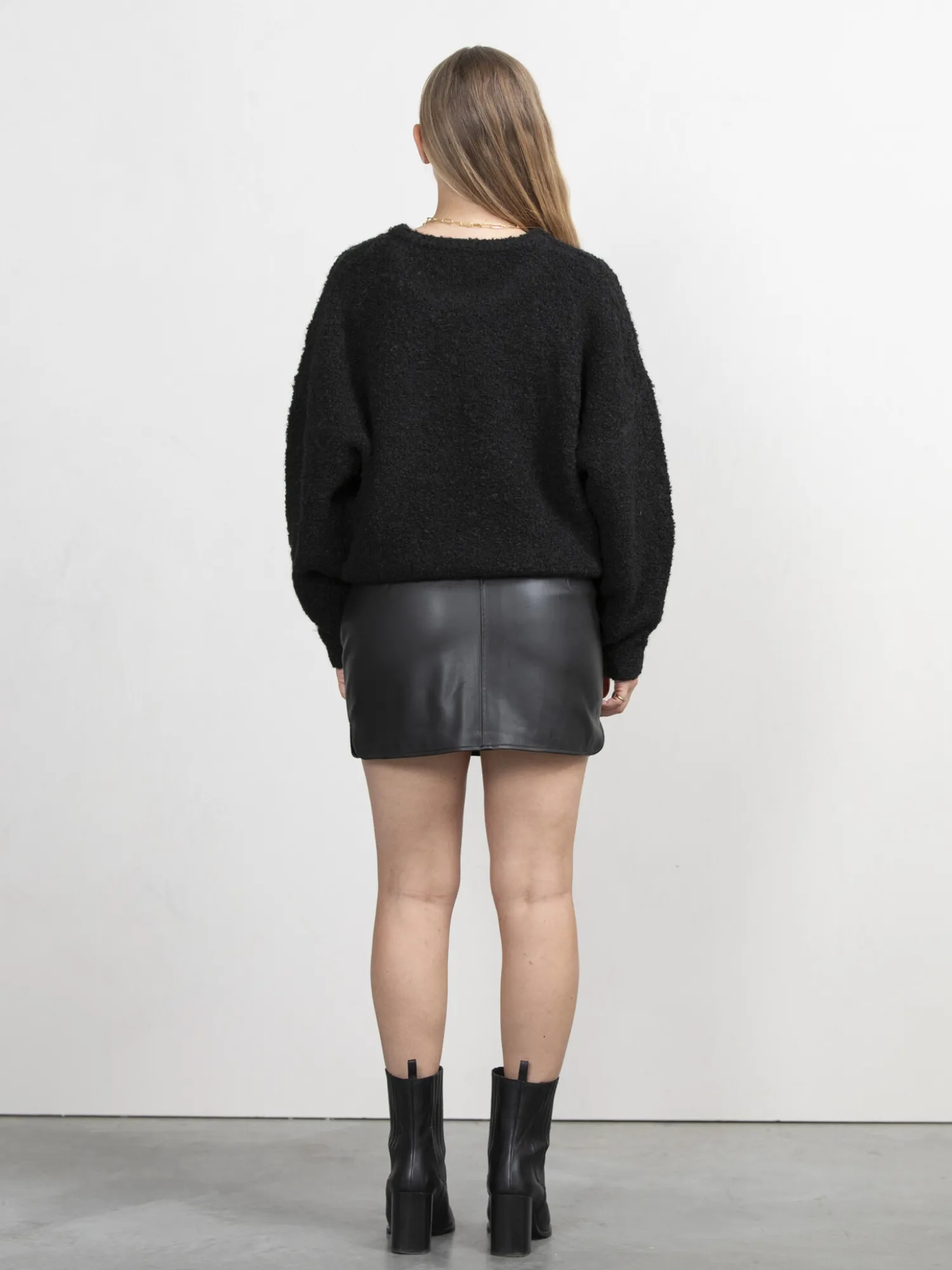 Cheap Les Soeurs Boucle Gebreide Trui Ada Black