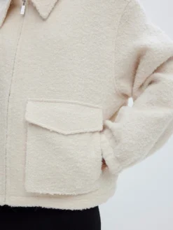 Clearance Edited Boucle Jas Machi Off-White