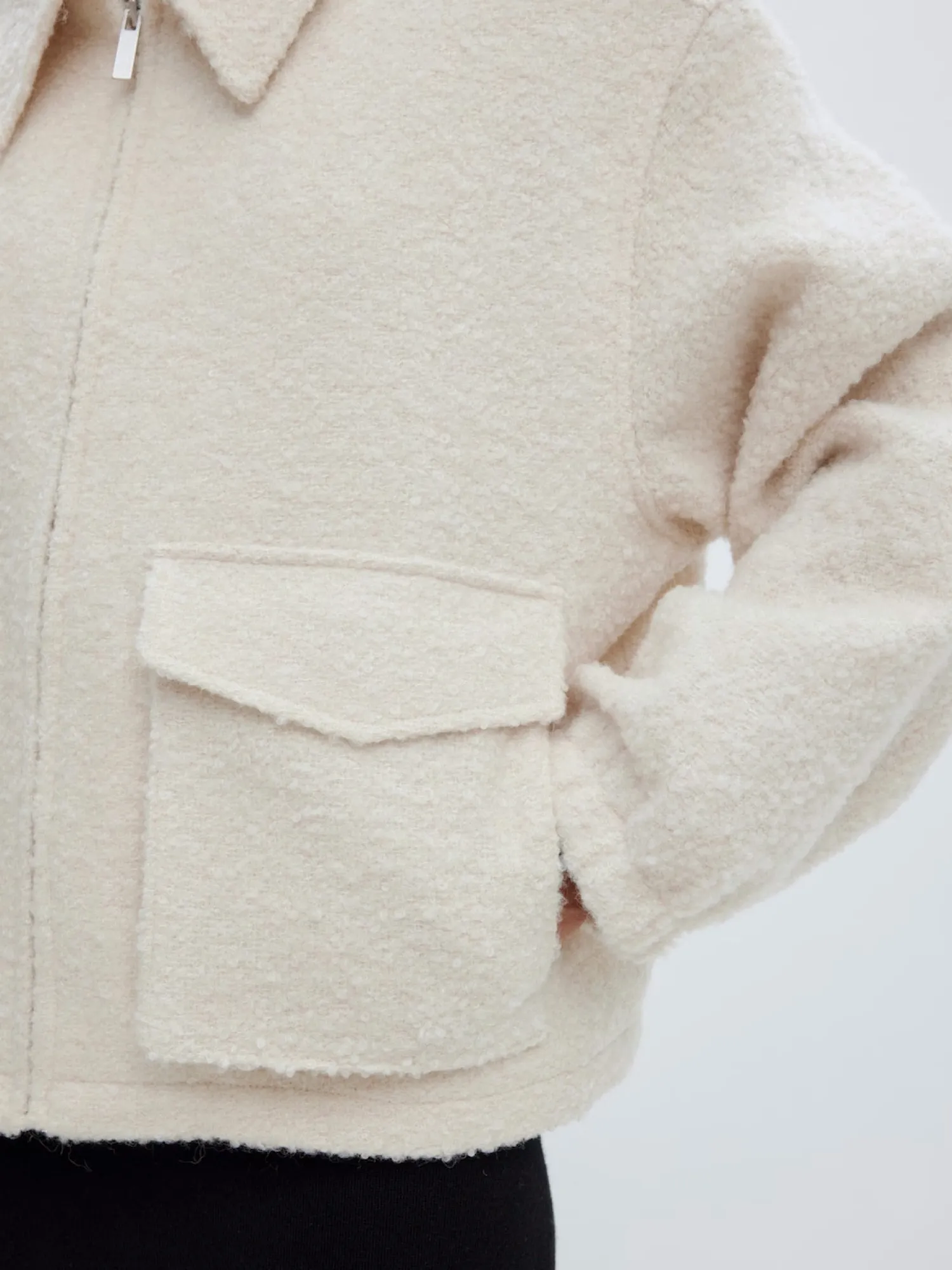 Clearance Edited Boucle Jas Machi Off-White