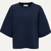 Hot Les Soeurs Boxy T-Shirt Tiara Navy