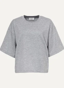 New Les Soeurs Boxy T-Shirt Tiara Grey Melange