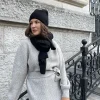 Outlet Les Soeurs Cashmere Beanie Pixie Black