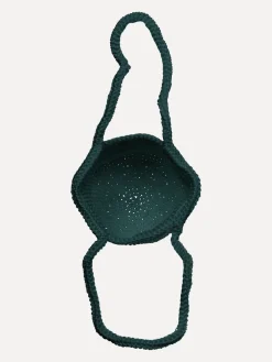 Best Les Soeurs Crochet Shopper Elani Bottle Green/Beige