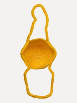 Cheap Les Soeurs Crochet Shopper Elani Yellow