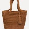 Cheap Les Soeurs Crochet Shopper Elvera Toffee