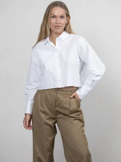 Flash Sale Les Soeurs Cropped Hemd Ashton White