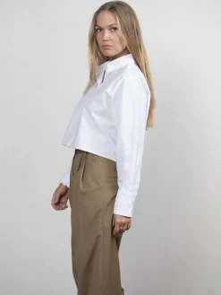 Flash Sale Les Soeurs Cropped Hemd Ashton White