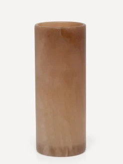 Flash Sale Les Soeurs Cylinder Alabaster Kaarsenhouder (Large) Tabac