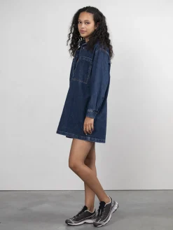 Flash Sale Les Soeurs Denim Jurk Abby Dark Blue Denim