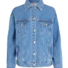 Clearance MBYM Denim Vest Renee Blazing Blue Washed