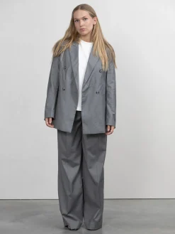 Store Les Soeurs Double-Breasted Blazer Ariana Grey