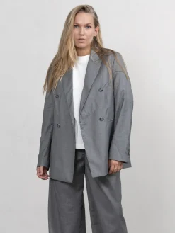 Store Les Soeurs Double-Breasted Blazer Ariana Grey
