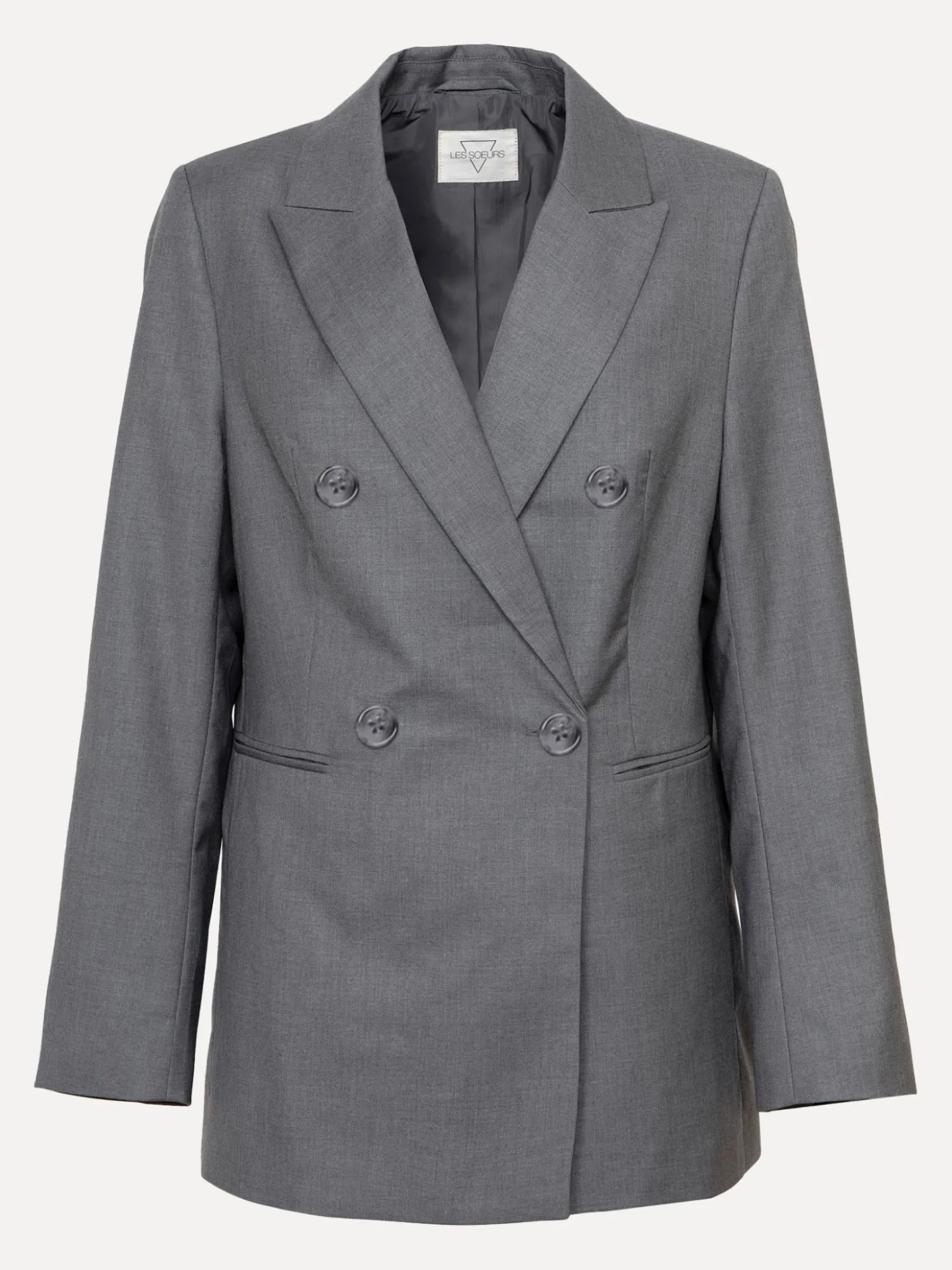 Store Les Soeurs Double-Breasted Blazer Ariana Grey