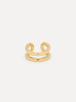 Outlet Les Soeurs Ear Cuff June Double Gold