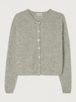 Best Sale American Vintage Gebreide Cardigan Vitow Gris Claire Chine