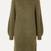 Cheap Selected Gebreide Jurk Mola Mia Dusky Green