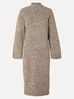 Flash Sale Selected Gebreide Midi Jurk Riba Java Snow White