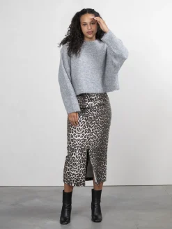 Outlet Les Soeurs Gebreide Trui Ada Grey
