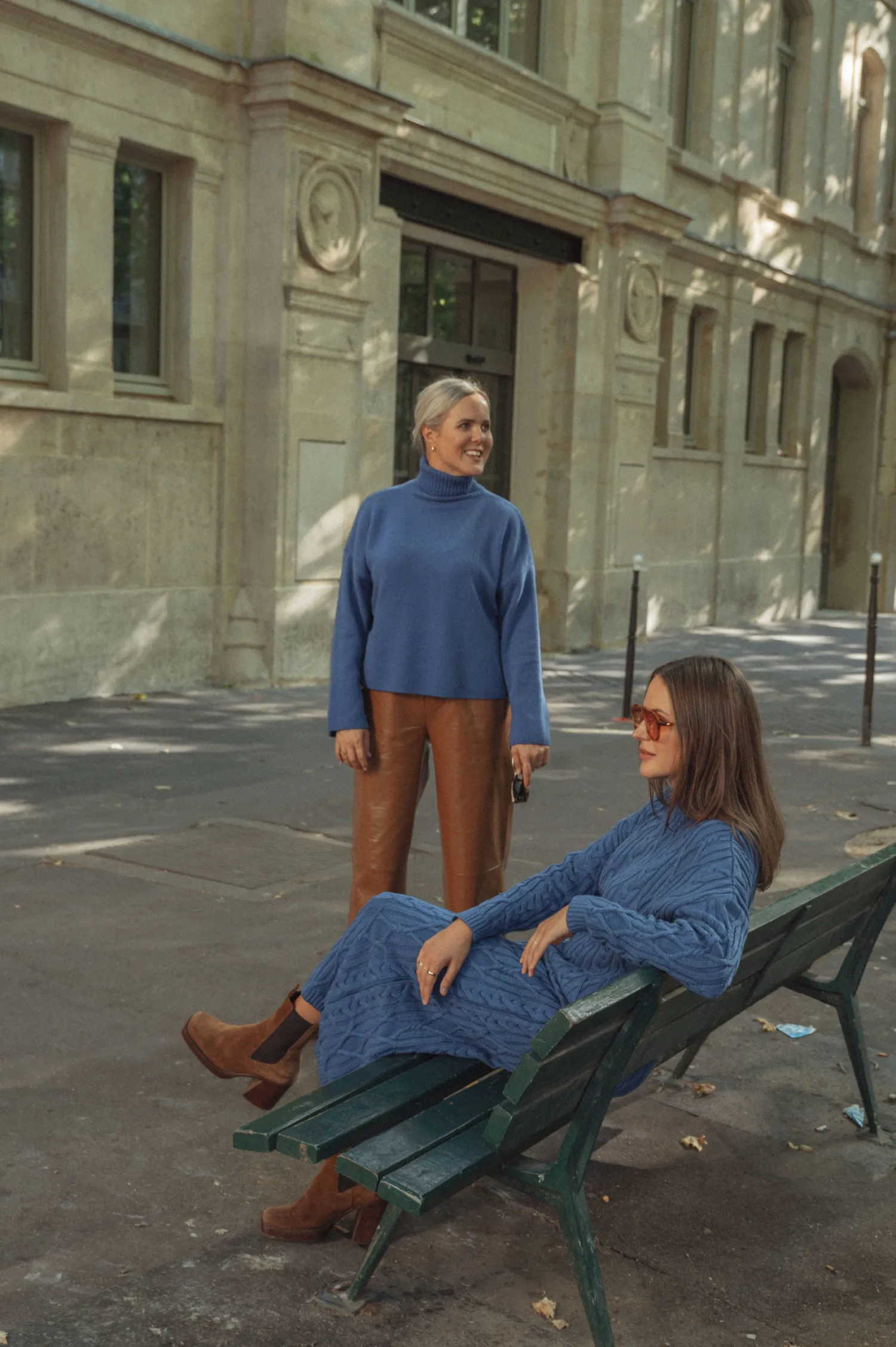 New Les Soeurs Gebreide Trui Hera Blue
