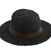 Best Madam Stoltz Gehaakte Hoed Black Brown