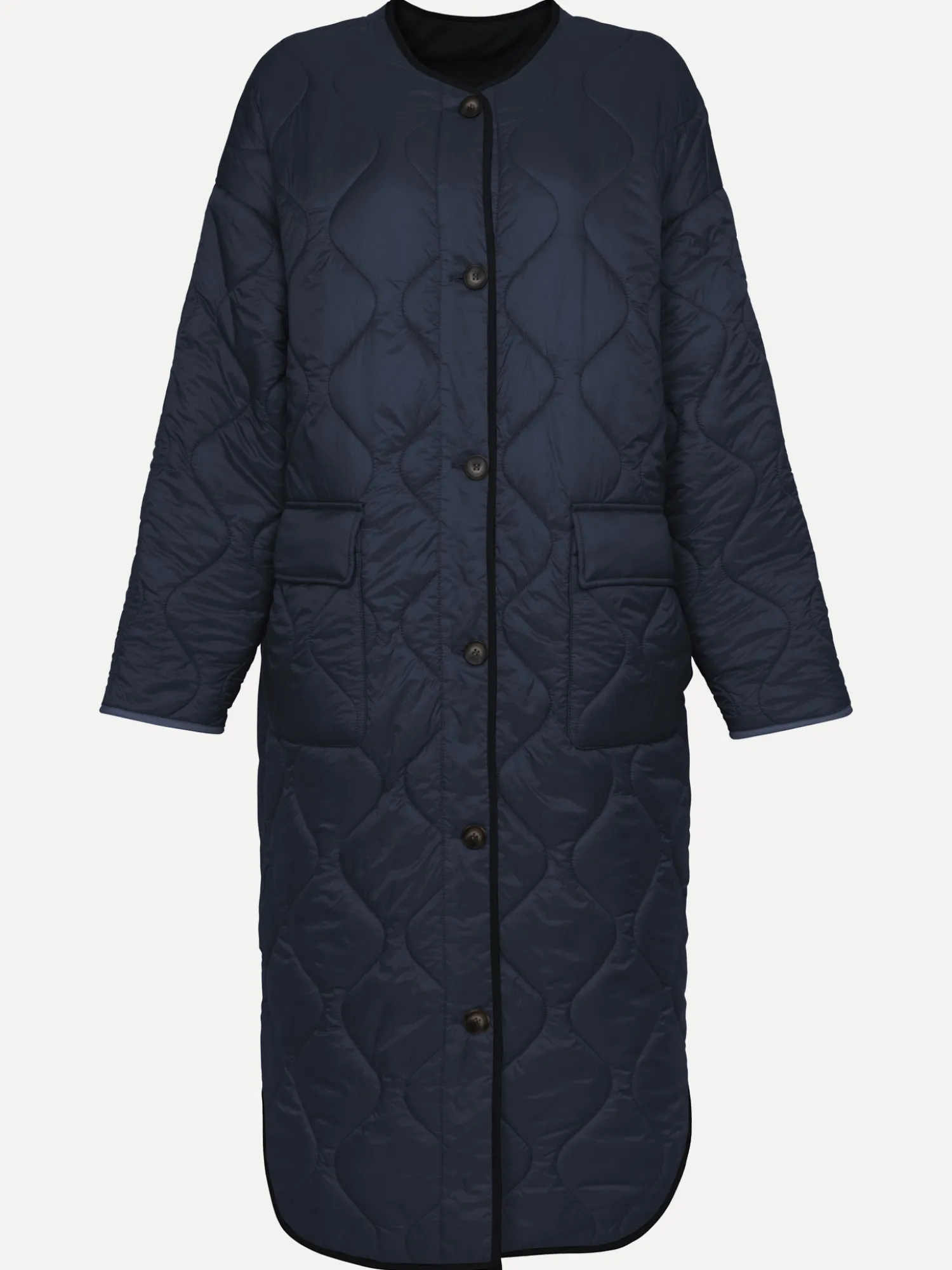 Best Les Soeurs Gewatteerde Reversible Jas Jen Dark Blue