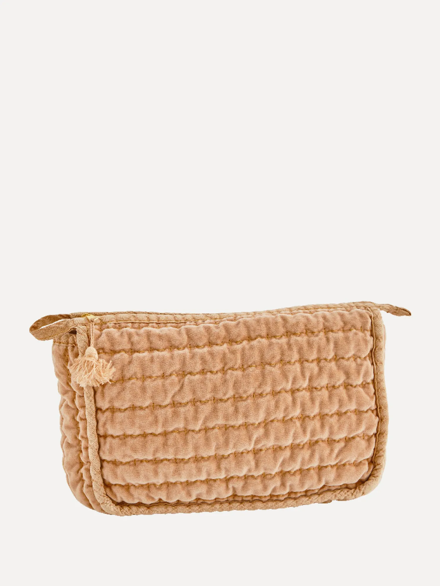 Cheap Madam Stoltz Gewatteerde Velvet Toilettas Melon Sorbet