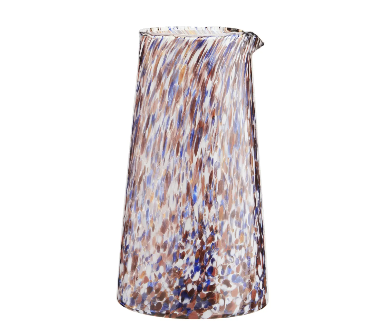 Best Madam Stoltz Glazen Kan Orange/Blue/Clear/White