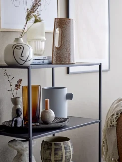 Store Bloomingville Glazen Vaas Benia Brown