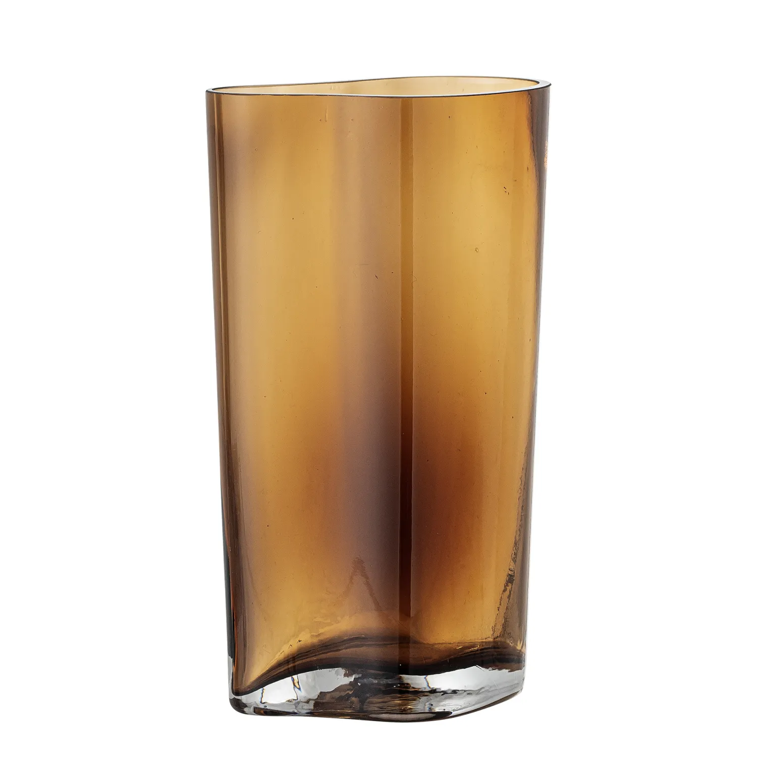 Store Bloomingville Glazen Vaas Benia Brown