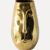 Cheap Gusta Gouden Vaas Met Gezicht Gold