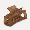 Cheap Les Soeurs Hair Clip Rectangle Brown