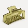 Clearance Les Soeurs Hair Clip Rectangle Olive