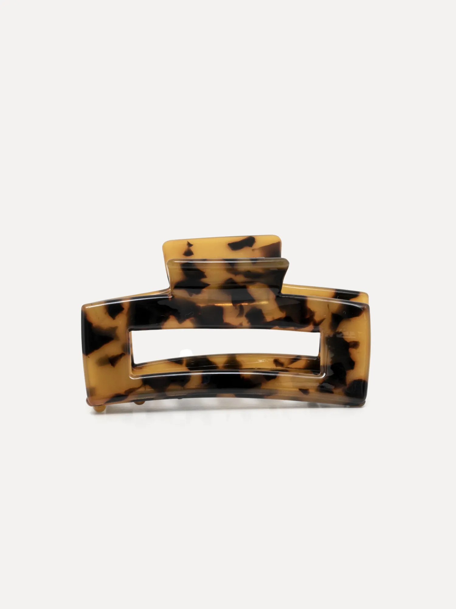 Shop Les Soeurs Hair Clip Rectangle Dark Tortue