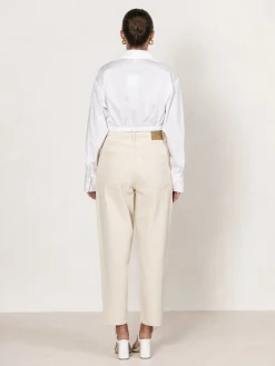 Fashion American Vintage Jeans Tineborow Ecru