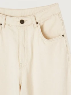 Fashion American Vintage Jeans Tineborow Ecru