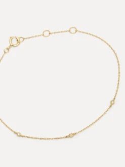 Outlet Les Soeurs 14K Armband Hess Triple Diamond Gold