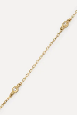 Outlet Les Soeurs 14K Armband Hess Triple Diamond Gold