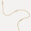 Best Les Soeurs 14K Ketting Rey Triple Diamond Gold