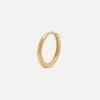 Hot Les Soeurs 14K Oorbel Jeff Fine Hoop Gold
